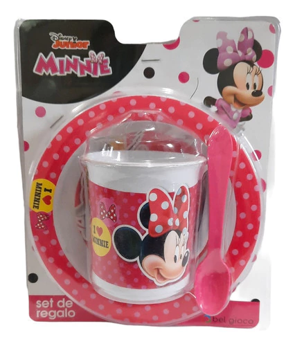 SET PLATO Y VASO MINNIE