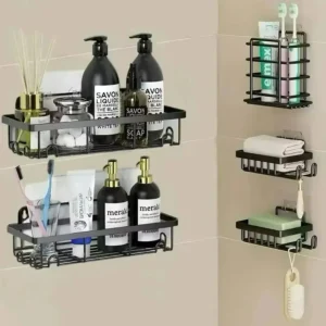 Organizador de baño 5 piezas autoadhesivo